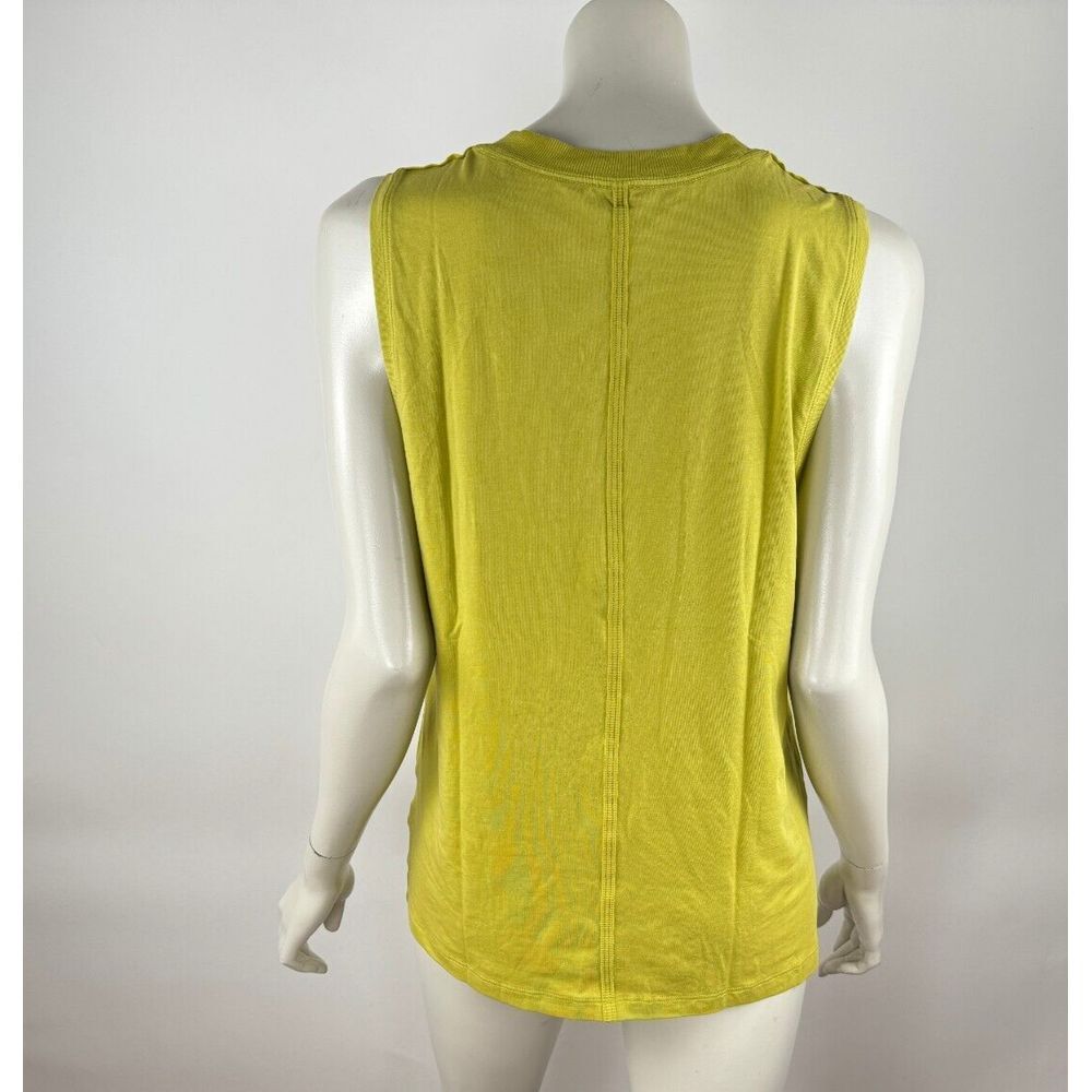 Lululemon Long Cotton Crewneck Tank‎ Top Women L? EUC Sleeveless Tunic Stretch